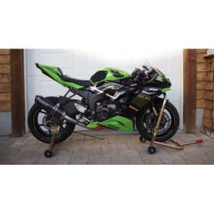 Hindle - 2009-2023 KAWASAKI ZX-6R STAINLESS FULL SYSTEM with carbon EVO muffler